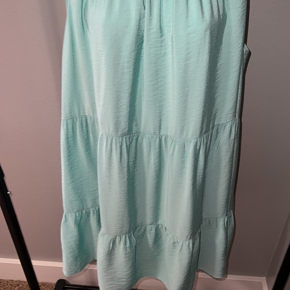 -*NEW* LOFT Mint Green Tiered Dress Size XL - Picture 6 of 8